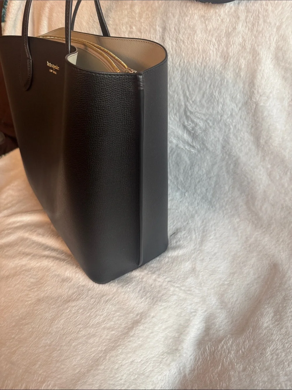 kate spade Black Pebbled Leather Tote